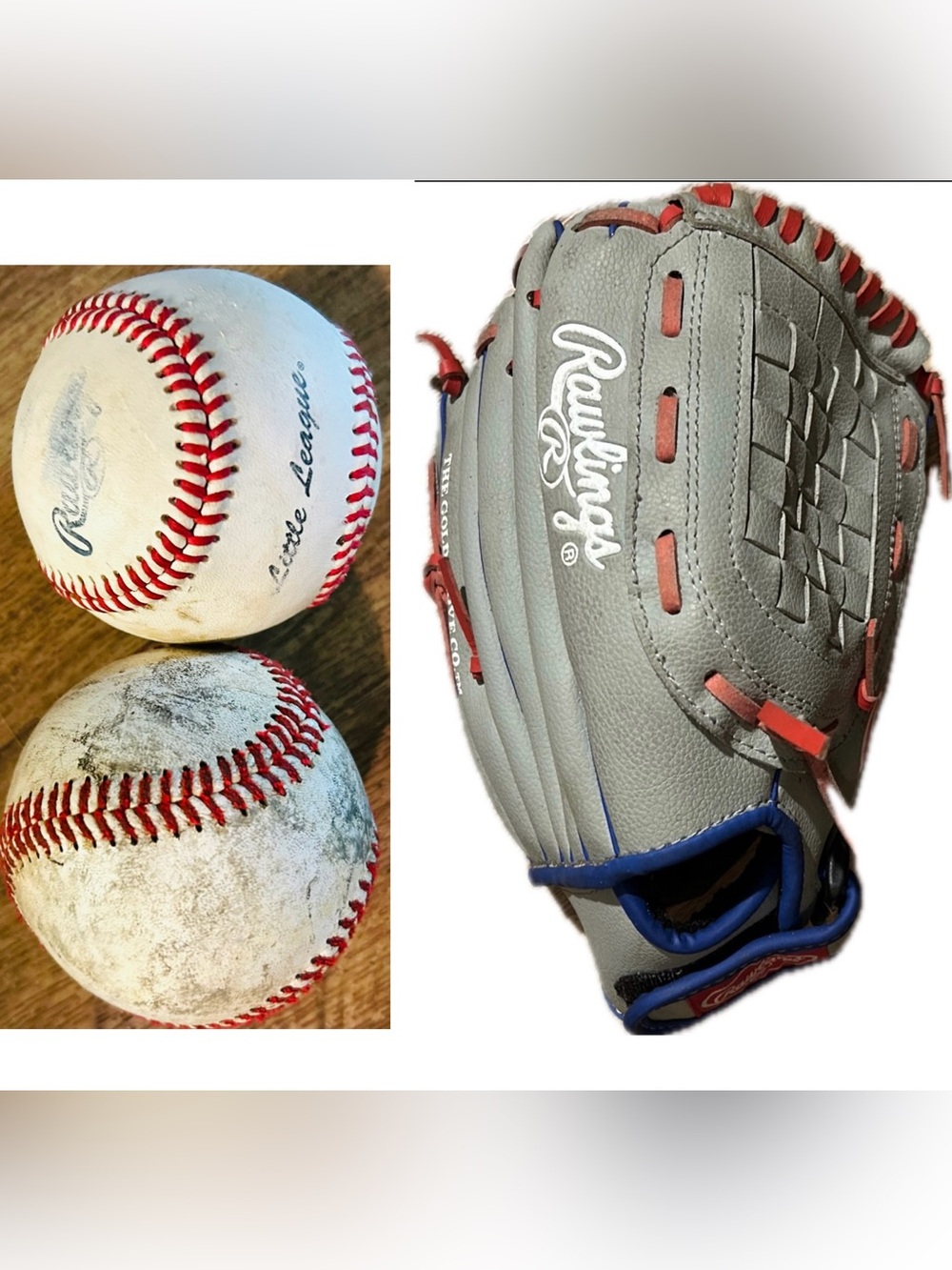 Rawlings Players Series 11.5-inch youth baseball glove & 2 Rawlings Baseballs